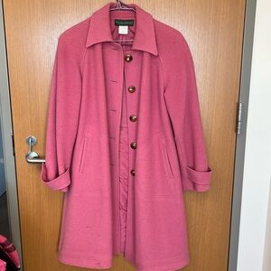 Harve Benard Pink Trench Coat